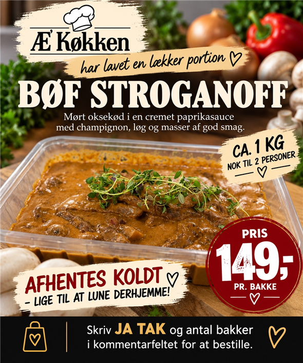 Bøf stroganoff