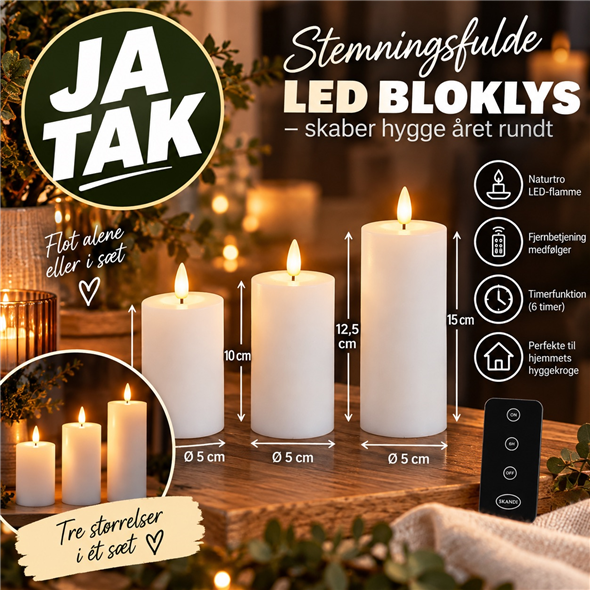 LED bloklyssæt